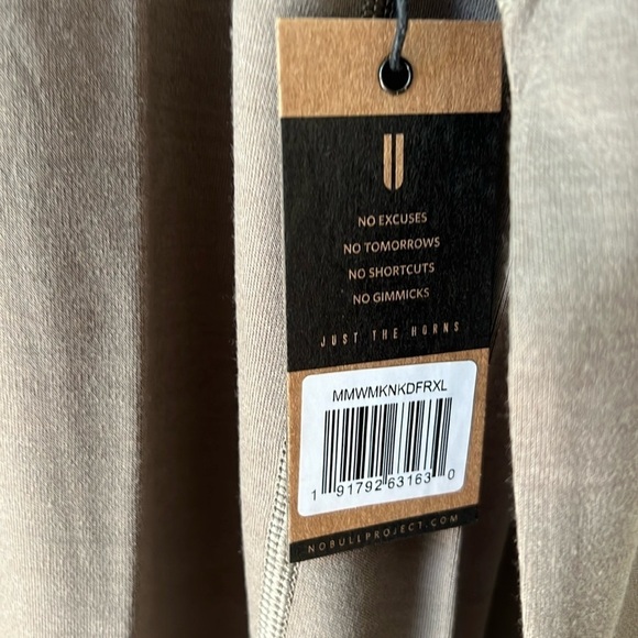 NOBULL Men's Blended Merino Wool Mock Neck Long Sleeve Shirt Fallen Rock XL NWT - Picture 8 of 11